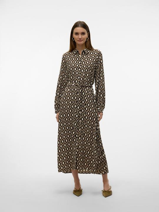 Actual product image Vero Moda VMVARIA Langes Kleid Hemdblusenkleid (XS)