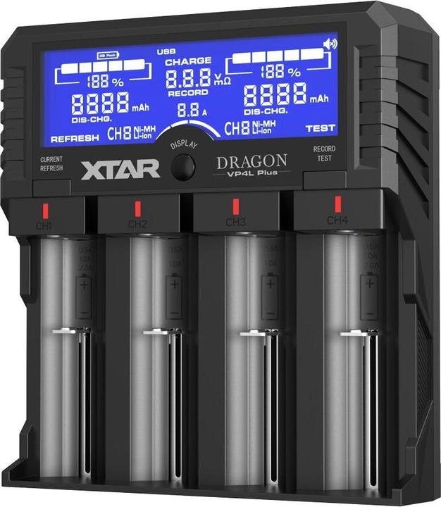 Actual product image Xtar VP4L Plus battery charger (XL)