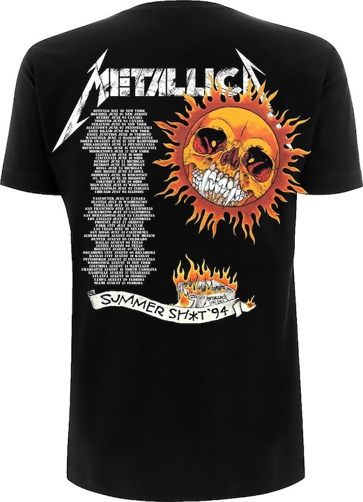 Produktbild Metallica TShirt Erwachsene Flaming Skull Tour '94 (XL)
