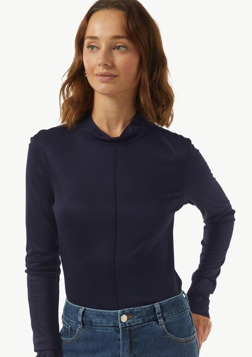 Produktbild Comma T-Shirt Schimmerndes Langarmshirt im Slim Fit (42)