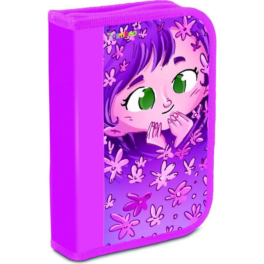Gimboo, Etui, Schulmäppchen, econ. Mit ausstattung, 1 fach, 1 trennwand, farben mix