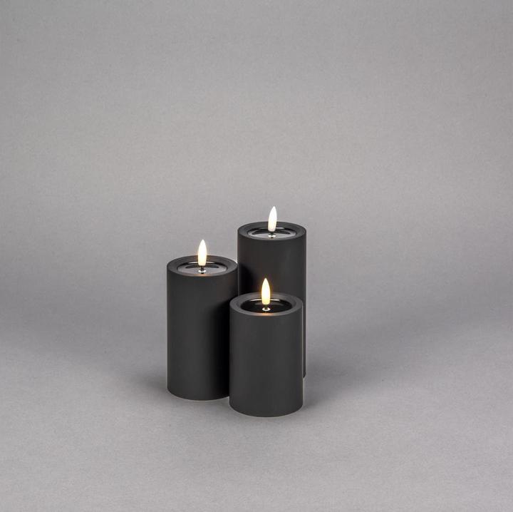 Actual product image LED Kunststoffkerze sw 1871-700 Aussen 1871-700 6h Timer D7 H10cm 2xAA (1 x)