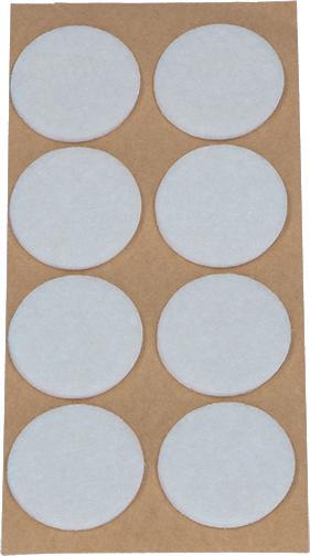 OK-Line Viltglijders rond, zelfklevend (Vilten glijders, 8 Pcs.)