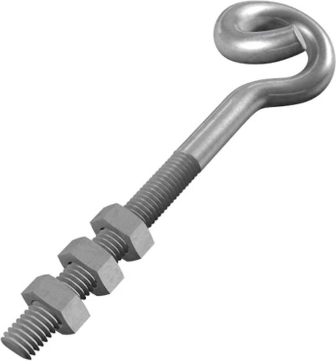 Produktbild Dörner + Helmer Schraubhaken verzinkt 10 x (6 Schrauben pro Stück, 10 x 140 mm)