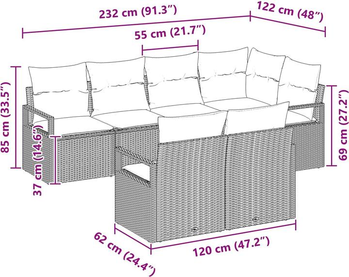 Image du produit vidaXL Outdoor-Sofa