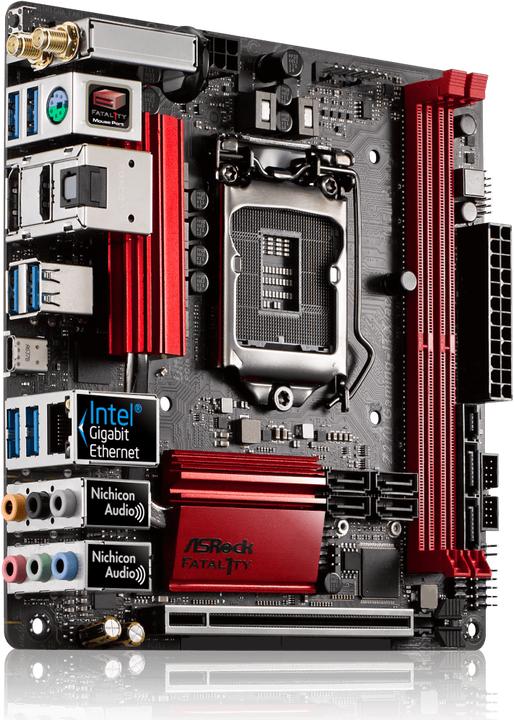 Produktbild AsRock Fatal1ty Z270 Gaming-ITX (LGA 1151, Intel Z270, mATX, Mini-ITX)