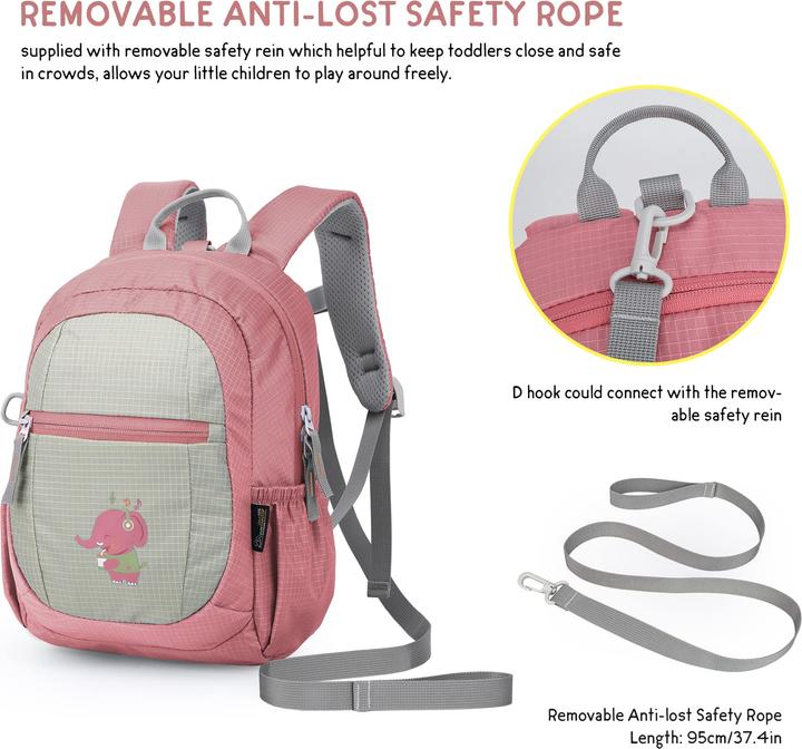 Produktbild Only-Bags.Store Kleinkind-Rucksack mit Leine Kindergarten-Rucksack