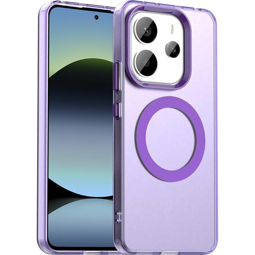 Techsuit - CandyCase MagSafe - Xiaomi Redmi Note 14 5G - Purple (Xiaomi Redmi Note 14 5G), Cover smartphone, Viola