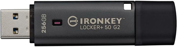 Produktbild Kingston IronKey Locker+ 50 G2/256GB/USB 3.2 Gen 1 (5Gb/s)/USB-A/Černá (256 GB, USB-A)