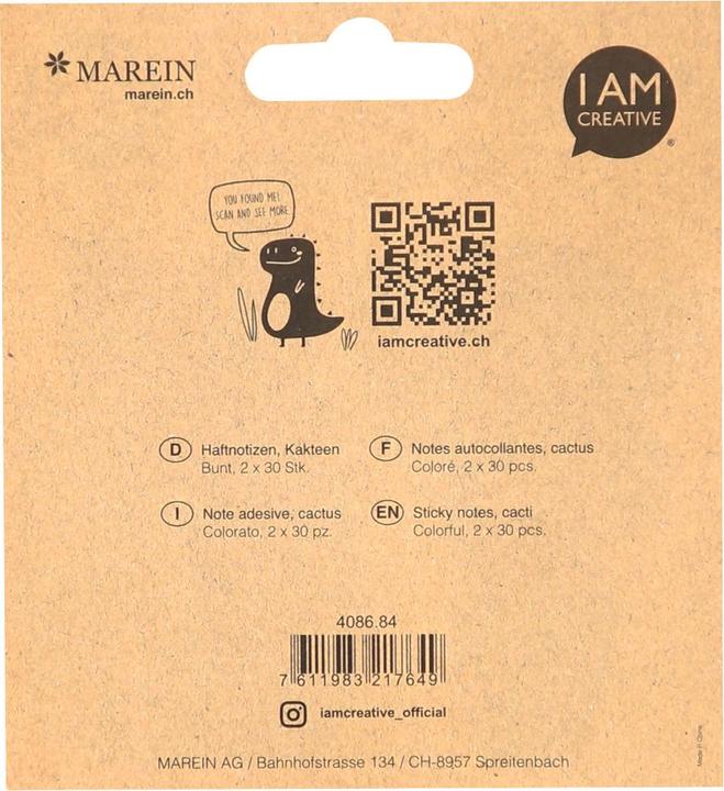 Produktbild I Am Creative Notizzettel, Sticky Notes (6 x 9 cm)