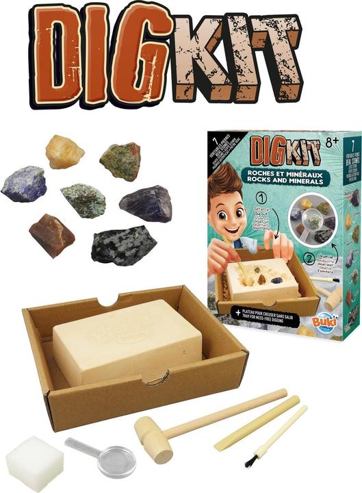 Produktbild Buki Experimentierkasten DigKit Steine und Mineralien
