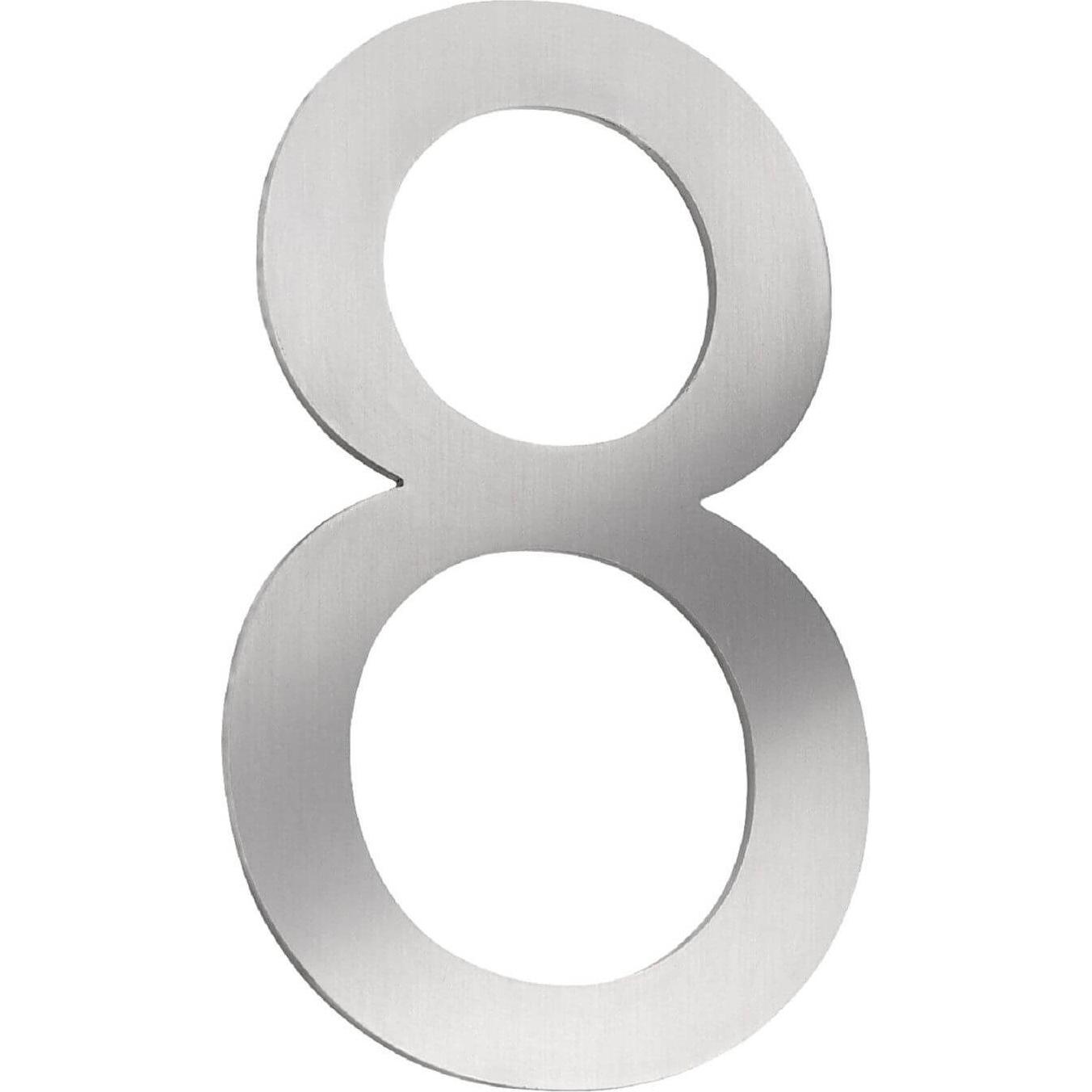 CMD, Hausnummer + Türschild, Hausnummer Klein IP44 Edelstahl Made in Germany CMD-8