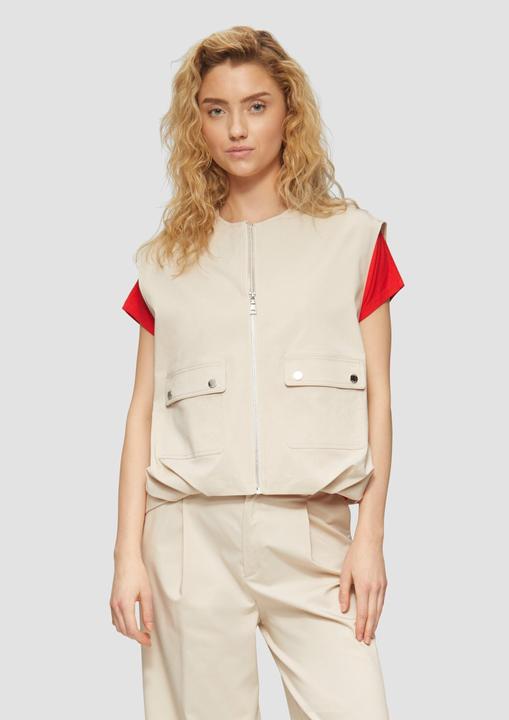 Produktbild S.Oliver Indoor-Weste Twill-Weste im Relaxed Fit mit Raffungs-Details (46)