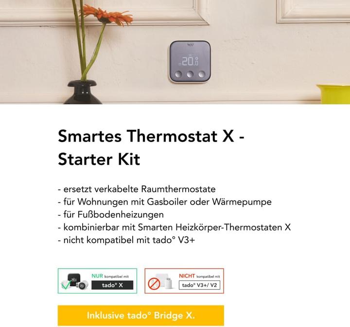 Produktbild tado° Smartes Thermostat X