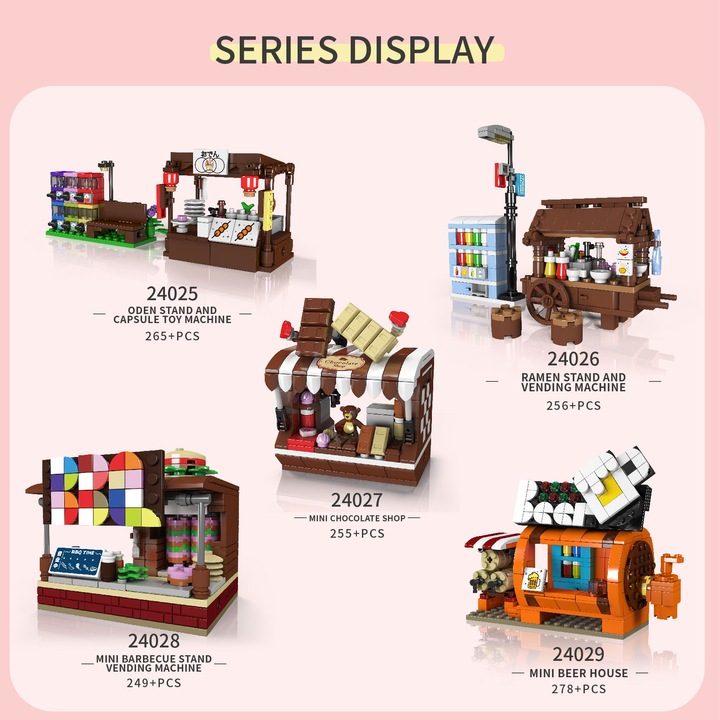 Actual product image Mould King Ramen stand & vending machine