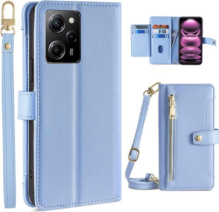 Actual product image Cover-Discount Xiaomi Poco X5 Pro - Wallet Case Cover blue (Xiaomi Poco X5 Pro, Xiaomi Redmi Note 12 Pro 5G)