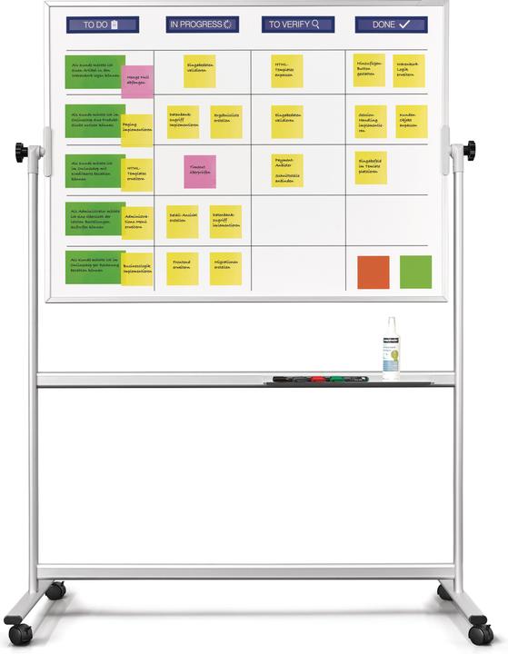 Image du produit Magnetoplan SCRUM BOARD - Kit standard de tableau blanc (1200 x 900 mm)