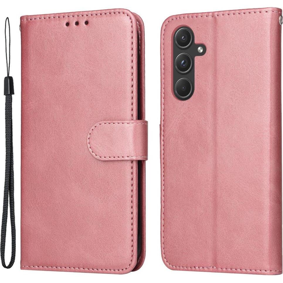 Cover-Discount Galaxy A55 - Premium Handyhülle Etui rosa (Samsung Galaxy A55), Smartphone Hülle, Rosa