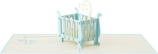 Actual product image MU Classic 3D Pop-Up Baby greeting card - Boy (1 pcs.)