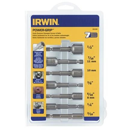 Irwin, Maschi + Giramaschi, T394100 Estrattore di viti Power Grip, 7 pezzi