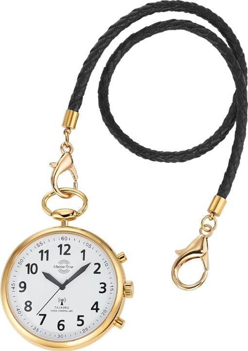 Produktbild Master Time MTGA-10939-12M Funk Quarz Sprechende Taschenuhr 40mm (Analoguhr, 40 mm)