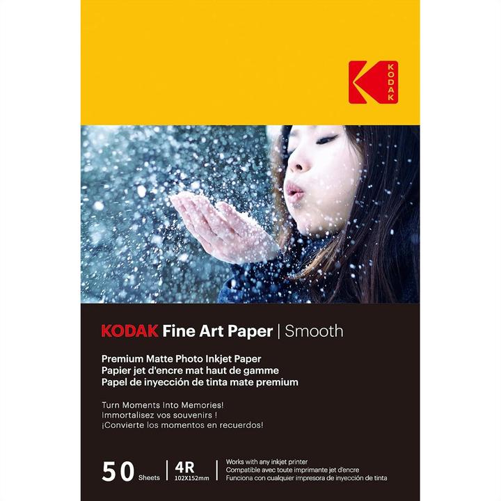 Immagine prodotto Kodak Carta Fine Art 230g Matte Coated Smooth 4/6x50 (230 g/m², 10 x 15 cm, 1 x)