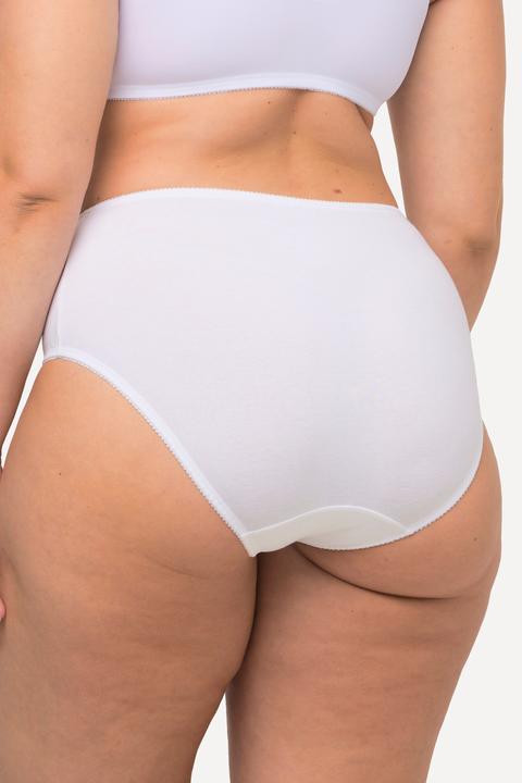 Actual product image Ulla Popken 5 Pack of Stretch Cotton Panties - Black, White (54, 5-pack)