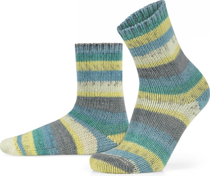 Produktbild Normani 2 Paar Gestrickte Wollsocken Bunt-geringelt (2er Pack, 39 - 42)