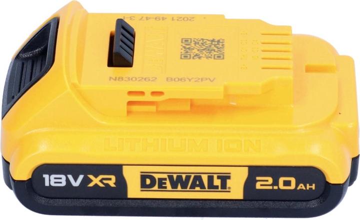 Produktbild DeWalt DCF 850 N Akku Schlagschrauber 18 V 205 Nm 1/4" Brushless + 1x Akku 2,0 Ah - ohne LadegerÃ¤t (Akkubetrieb)