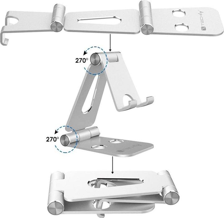 Image du produit Techly Podstawka Podstawka biurkowa na telefon, składana