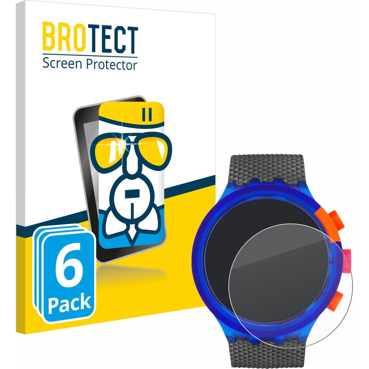 BROTECT Schutzglas Schutzfolie Displayschutz Display Schutz Glas Folie klar, Smartwatch Schutzfolie, Transparent