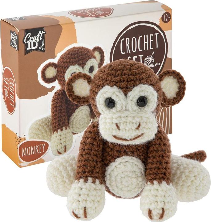 Actual product image Legind Craft ID - Crochet kit Monkey, 15x9x13,5 cm - (K-CR1704/GE)