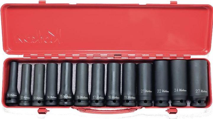 Produktbild Koken KO-KEN IMPACT-Satz 13-teilig, 6-kant, 1/2 Zoll lang (16 mm, 22 mm, 15 mm, 13 mm, 19 mm, 12 mm, 18 mm, 21 mm, 17 mm, 14 mm, 27 mm, 24 mm, 10  mm)