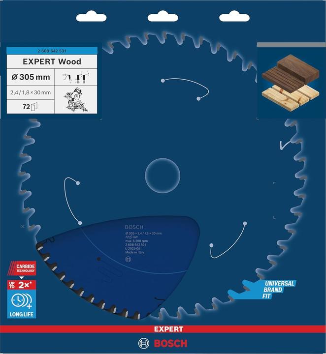 Produktbild Bosch Professional Zubehör Kreissägeblatt Expert for Wood