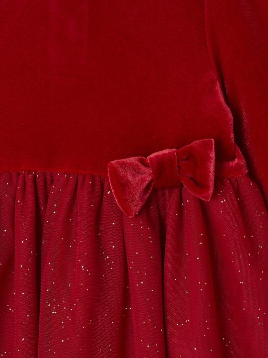 Produktbild Vertbaudet Baby Weihnachts-Geschenkset: Kleid mit Glitzertüll & Haarband BASIC (80)