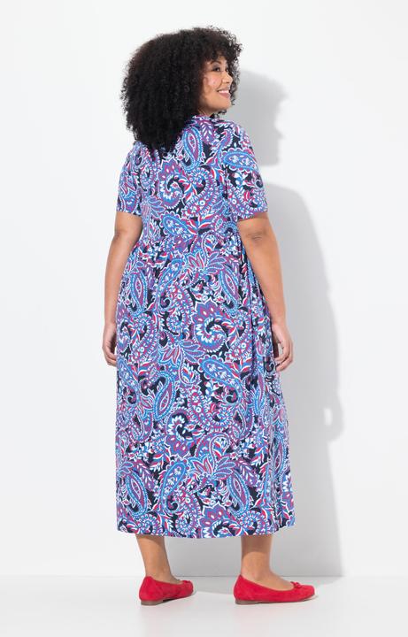 Produktbild Ulla Popken Maxikleid, A-Linie, Rundhals, Halbarm, Taschen (56)