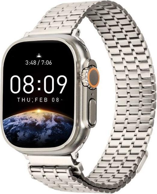 Produktbild MU Classic Stainless Steel Series Edelstahl Armband (42 mm, 44 mm, 45 mm, 24 mm, Edelstahl)