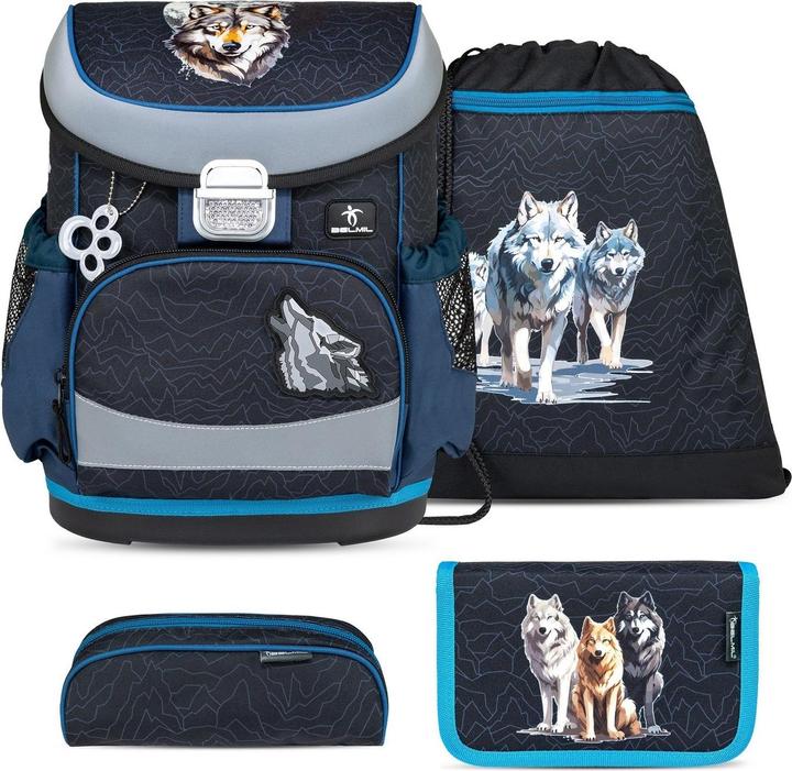Immagine prodotto Belmil MINI FIT Schulrucksack-Set Wolves Pack (17 l)