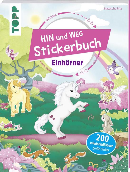 Produktbild Das Hin-und-weg-Stickerbuch. Einhörner