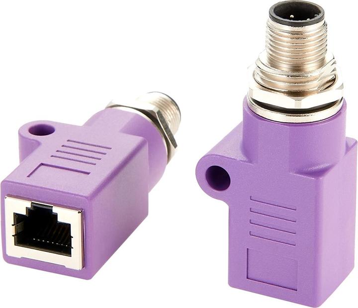 Actual product image Exsys Adapter M12 D-code m - RJ45 f (RJ45 (1x))