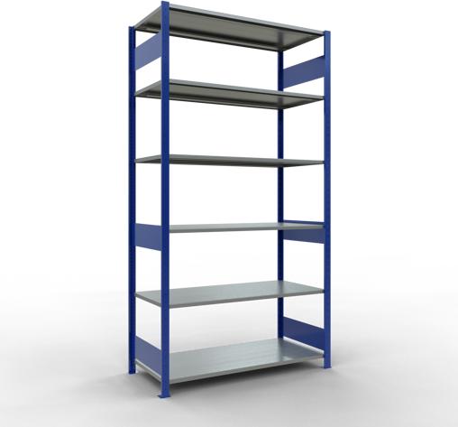 Immagine prodotto Schulte Lagertechnik Sistema di scaffalature di base senza viti MULTIplus150 con ripiani di lunghezza