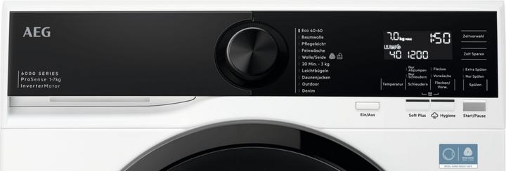 Produktbild AEG LSR6FA75470 Waschmaschine Slim 7 kg, Tiefe 49cm, Serie 6000 914343186 (7 kg, Links)