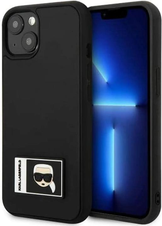 Produktbild Karl Lagerfeld KLHCP13M3DKPK iPhone 13 6,1" czarny/black hardcase Ikonik Patch (Apple iPhone 13)