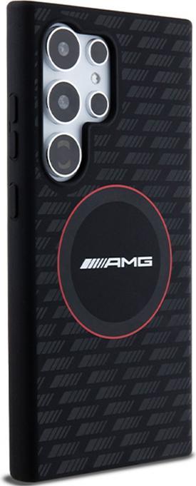Actual product image Mercedes AMG AMHML23SMRK S928 czarny/black hardcase Silicone Carbon Pattern MagSafe (Samsung Galaxy S24 Ultra)