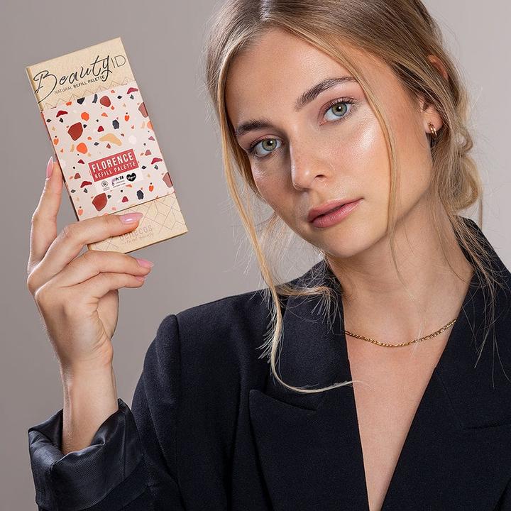 Produktbild Benecos BIO-Palette Large Florence - 18g - Beauty ID (Rusty Copper, Muddy Olive, Matt Desert, Bright Woods)