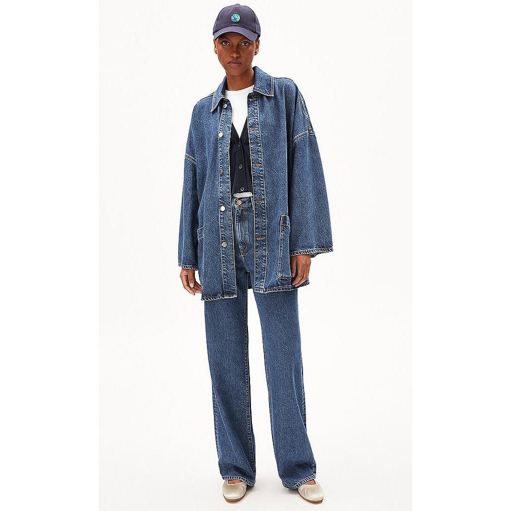 Thumbnail - Armedangels, Damen, Jacke, Jeansjacke DRAAPY (L), Blau, L