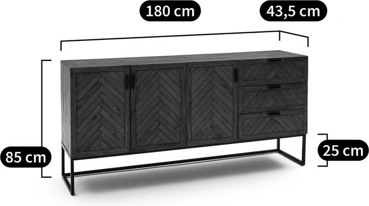 Image du produit La Redoute Interieurs Nottingham (180 x 43.50 x 85 cm)