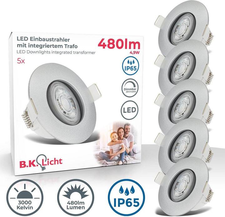 Produktbild B.K.Licht LED Einbauleuchten (480 lm)