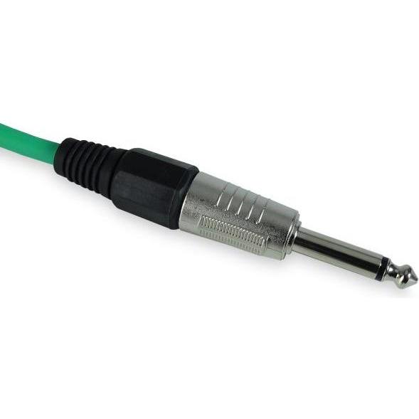 keepdrum Kabel GC-004 Grün Klinkenkabel 6,35mm Mono 9m (9 m), Audio Kabel