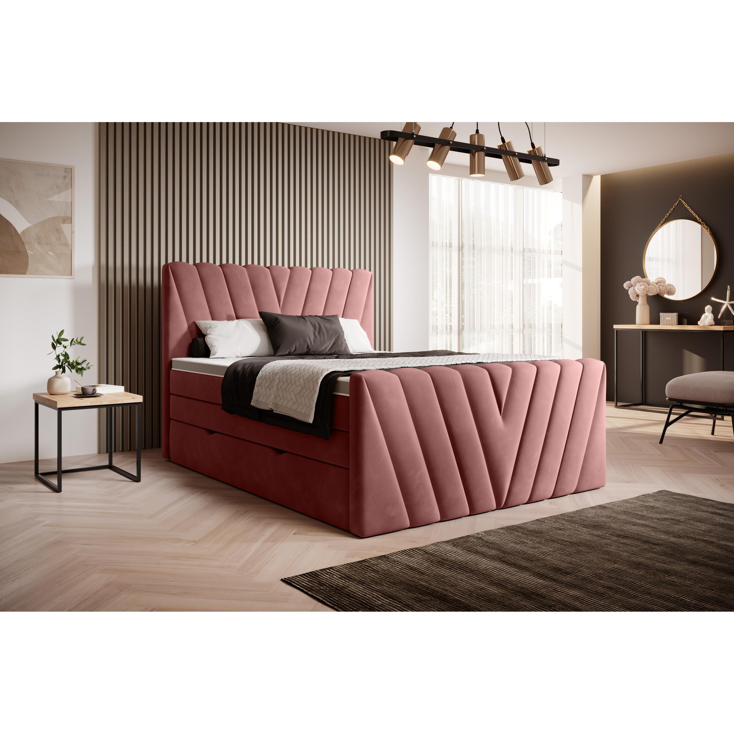 ELTAP, Bett, Candice mit Stauraum (160 x 200 cm)